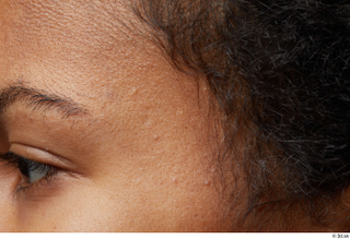  HD Face skin reference Daniella Hinton eyebrow forehead skin pores skin texture 0004.jpg
